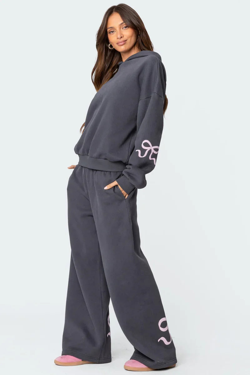 BOW DETAIL TRACKSUIT SET