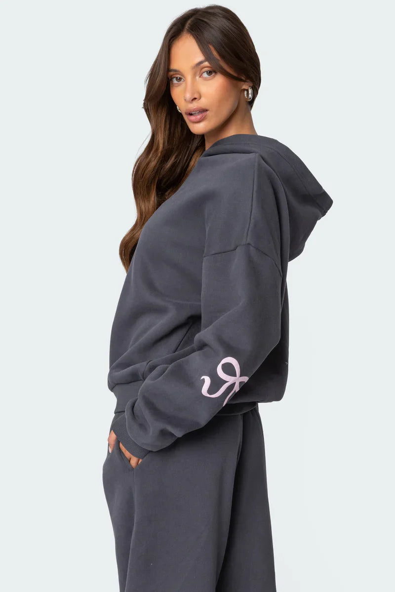 BOW DETAIL TRACKSUIT SET