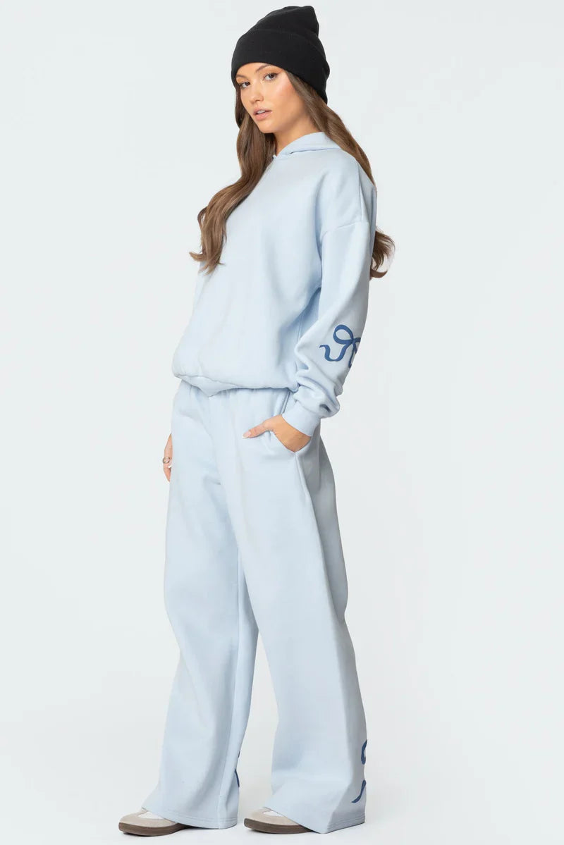 BOW DETAIL TRACKSUIT SET