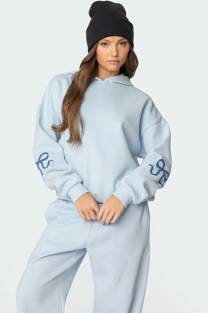 BOW DETAIL TRACKSUIT SET