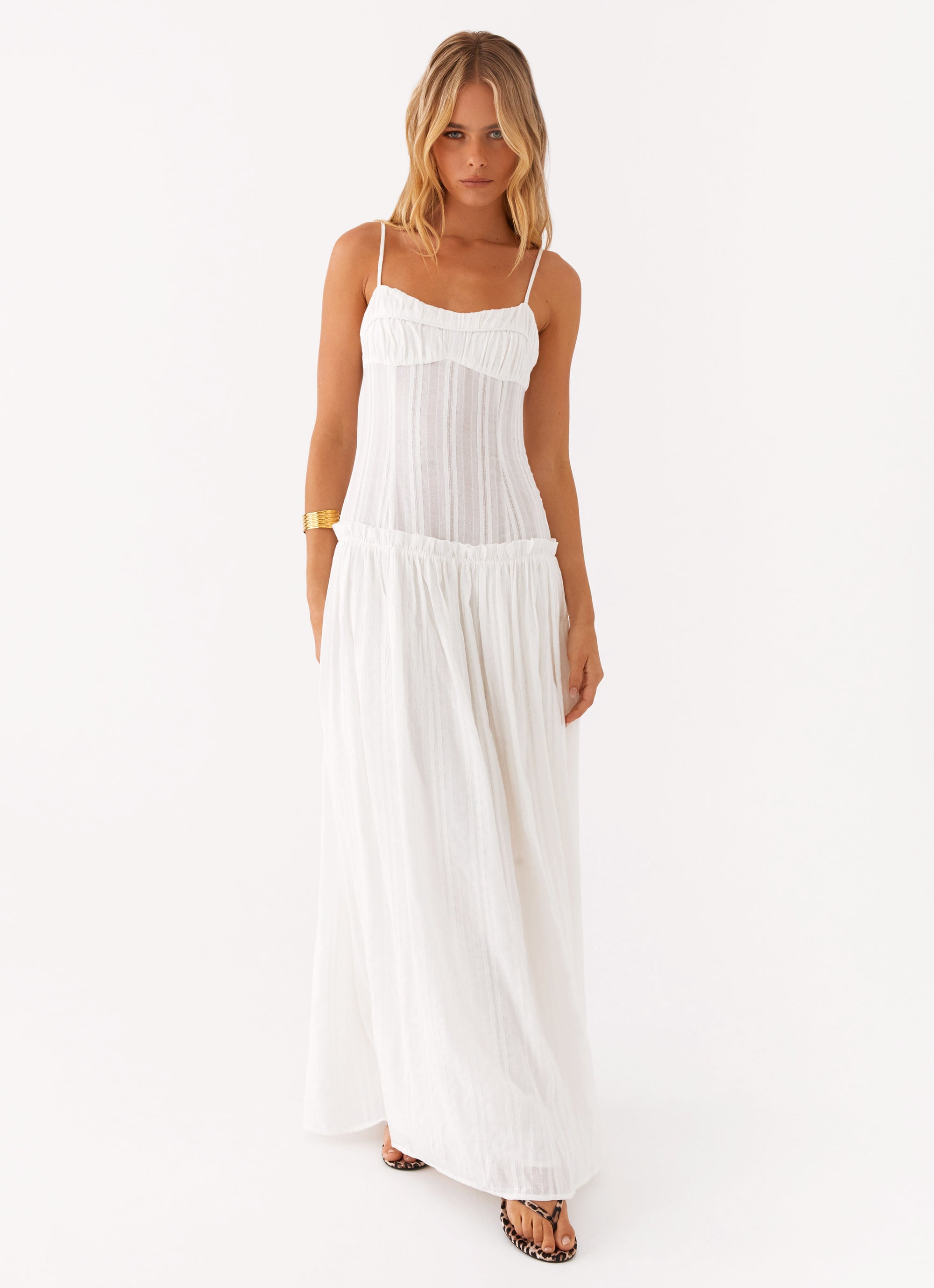DROP WAIST MAXI DRESS