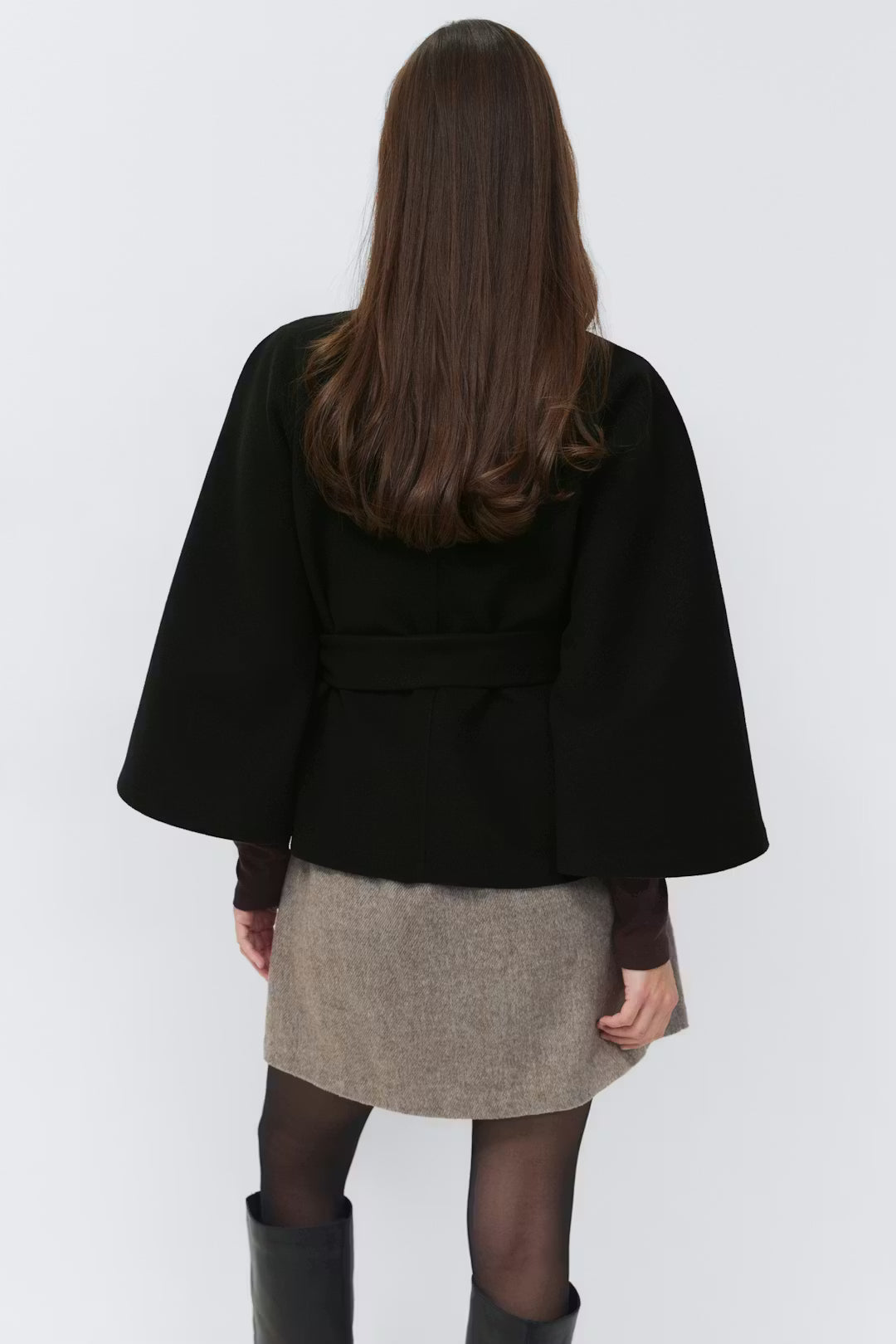 BELT CAPE COAT
