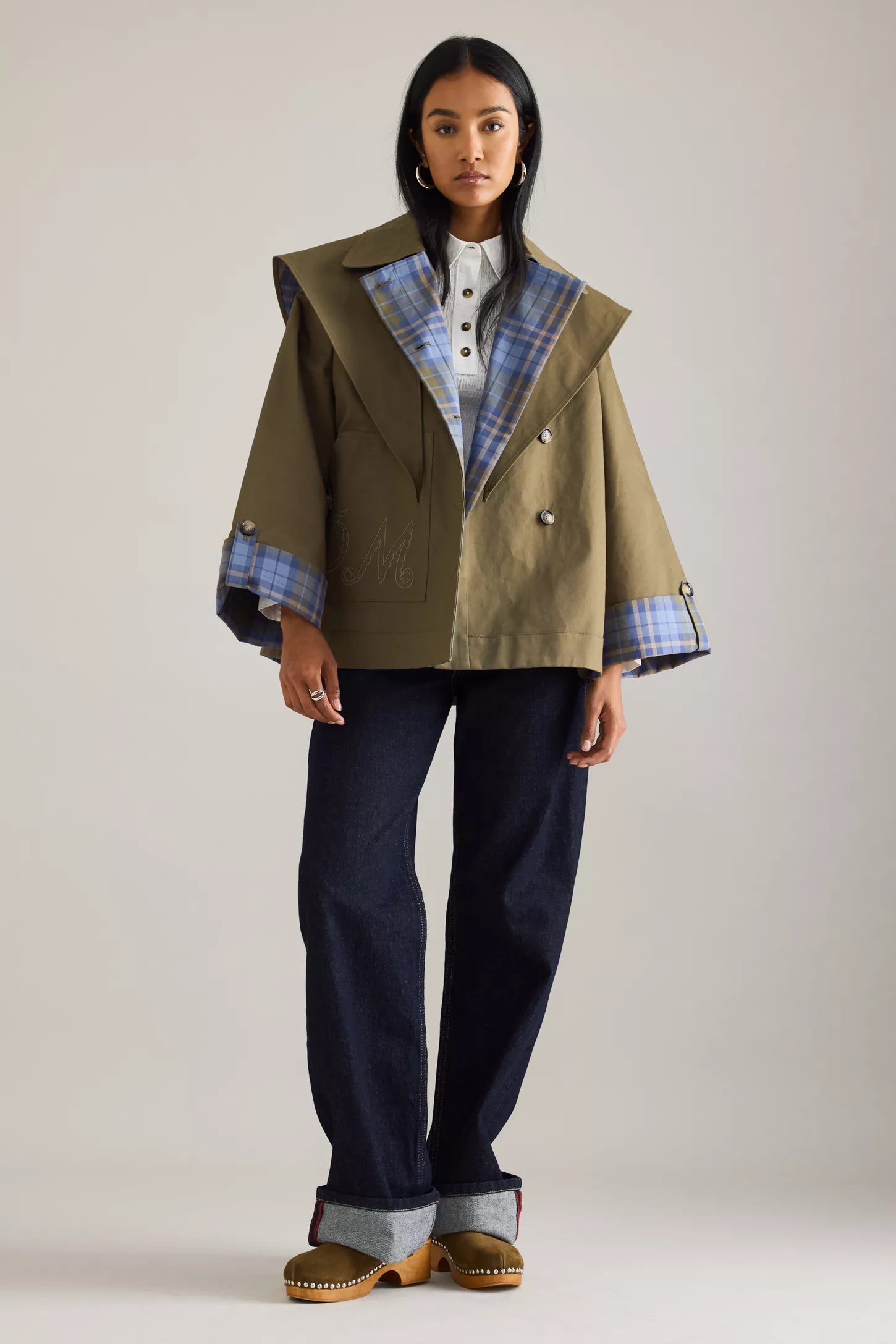 PLAID DOUBLE-SIDED COAT