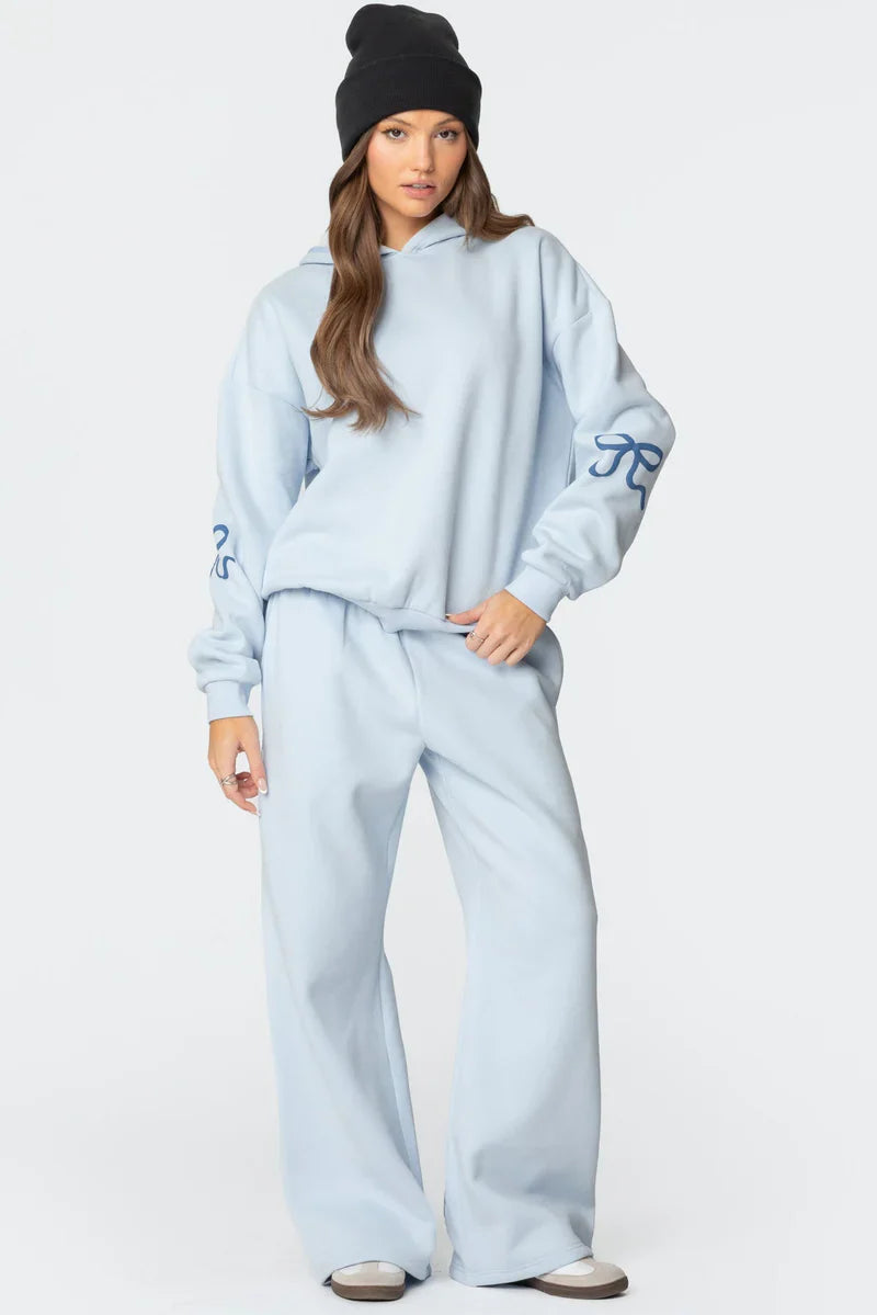 BOW DETAIL TRACKSUIT SET