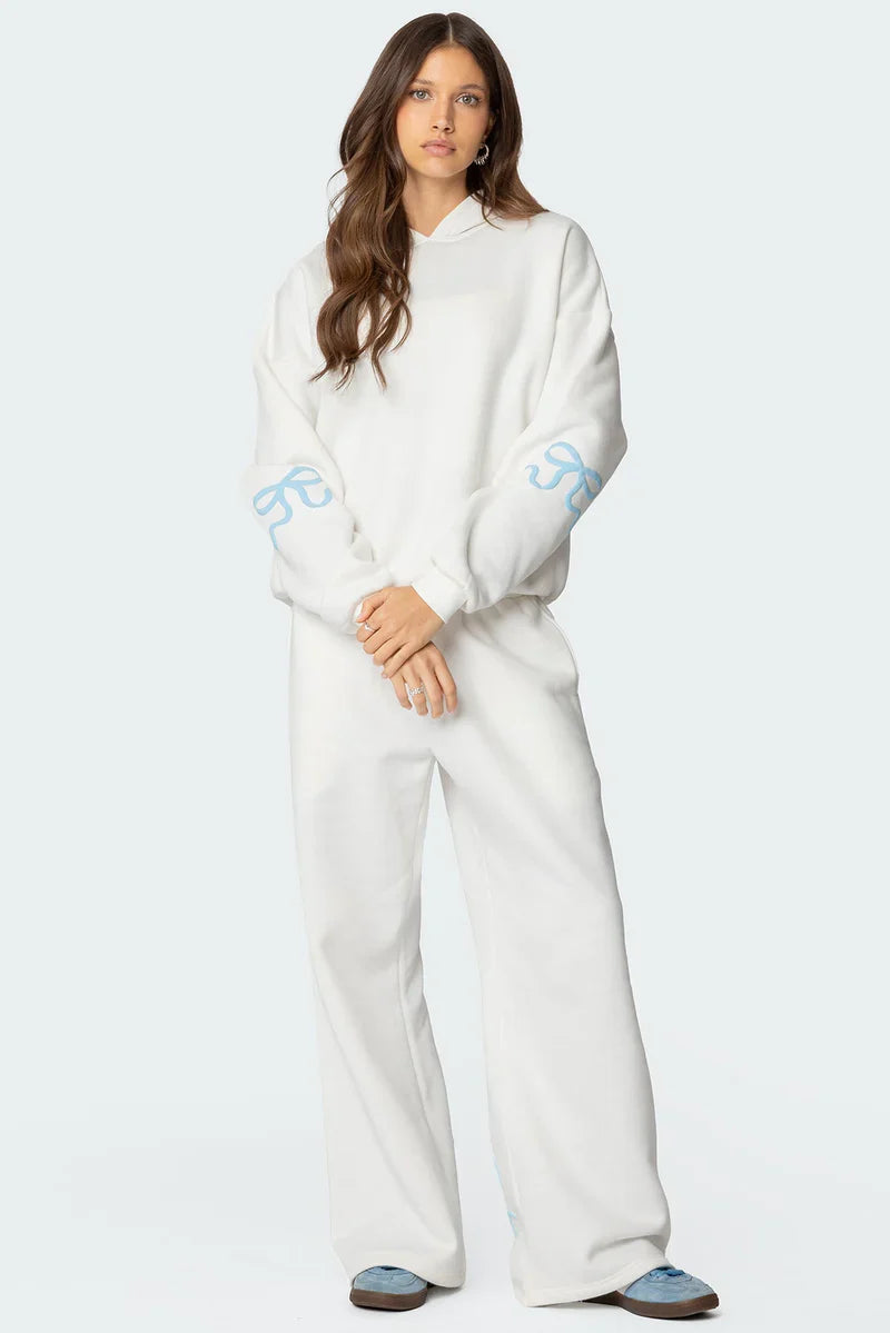 BOW DETAIL TRACKSUIT SET