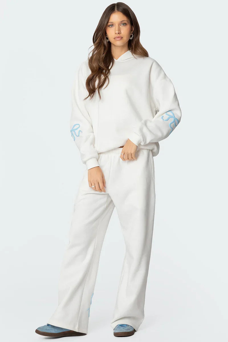 BOW DETAIL TRACKSUIT SET