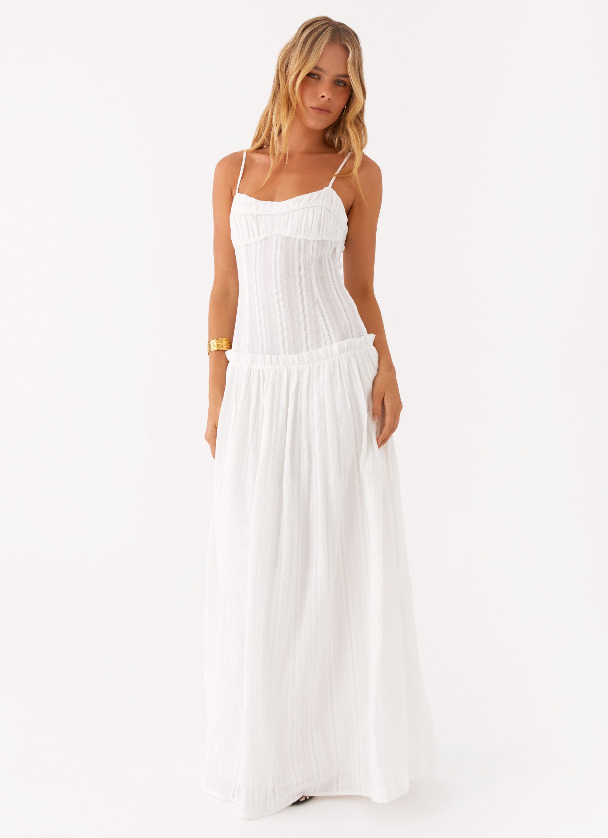 DROP WAIST MAXI DRESS