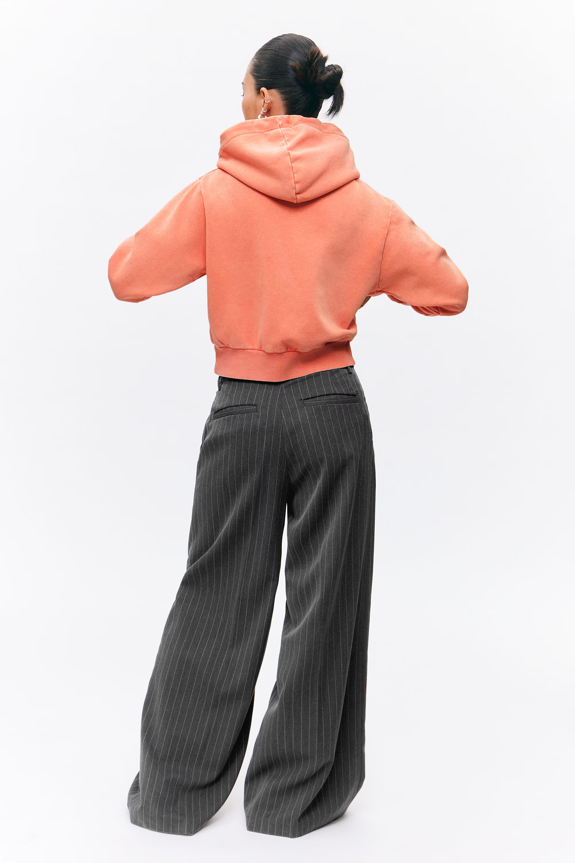 CREPE WIDE-LEG PANTS