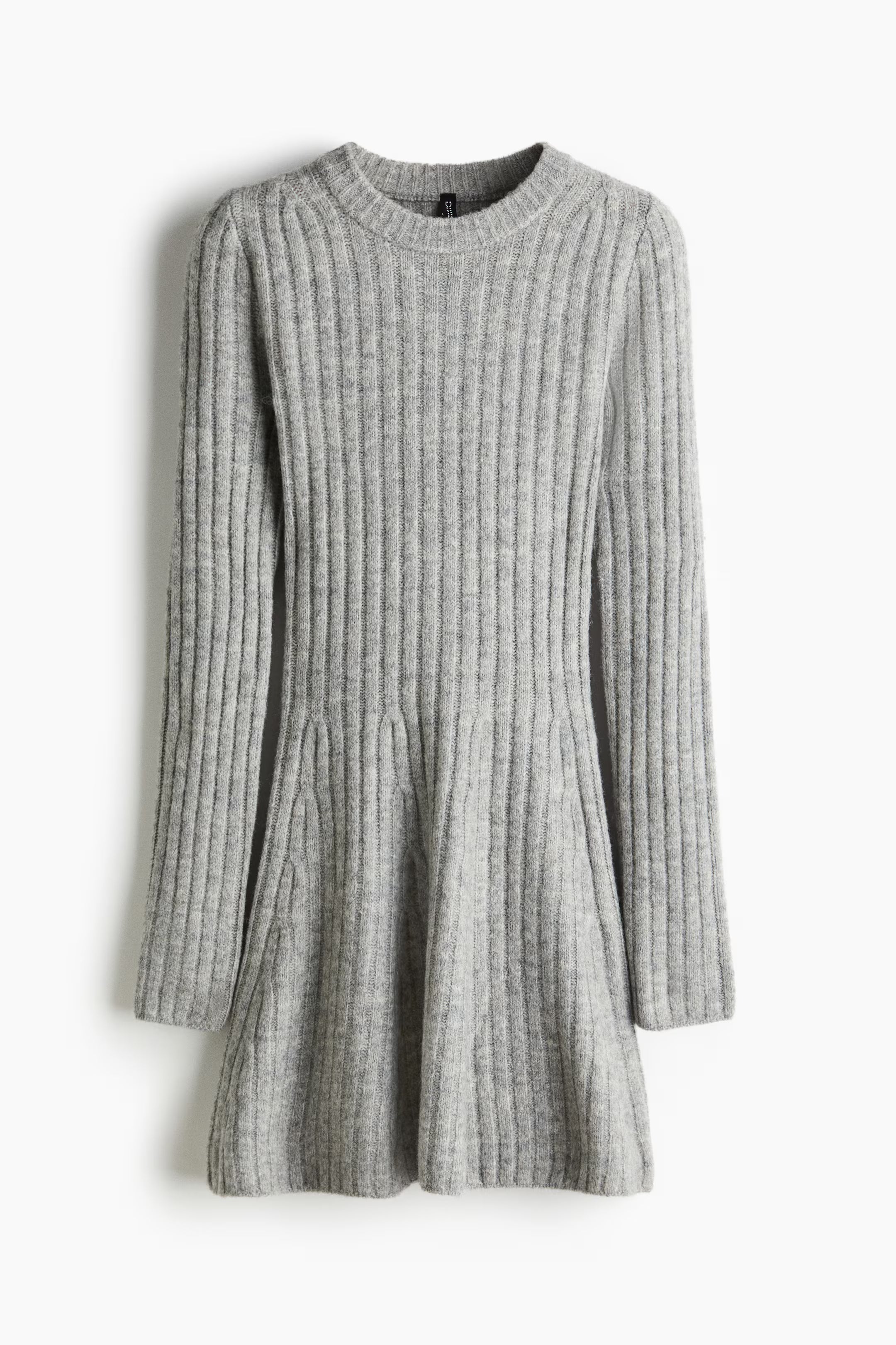 COZY RIBBED KNIT DRESS